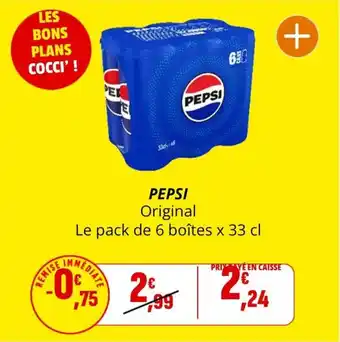 Coccinelle Supermarché Pepsi offre