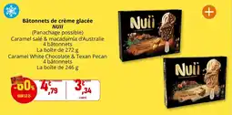 Coccinelle Supermarché Bâtonnets de crème glacée nuii offre