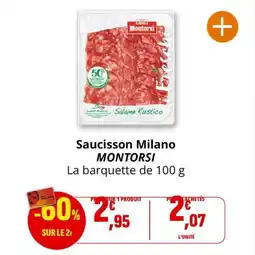 Coccinelle Supermarché Saucisson milano montorsi offre