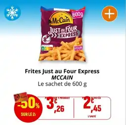 Coccinelle Supermarché Frites just au four express mccain offre