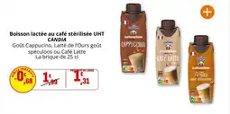 Coccinelle Supermarché Boisson lactée au café stérilisée uht candia offre