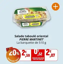 Coccinelle Supermarché Salade taboulé oriental pierre martinet offre