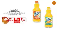 Coccinelle Supermarché Jus de fruit sunny delight offre