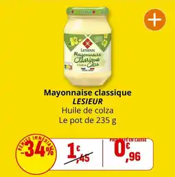 Coccinelle Supermarché Mayonnaise classique lesieur offre