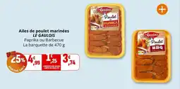 Coccinelle Supermarché Ailes de poulet marinées le gaulois offre