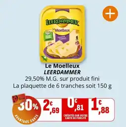 Coccinelle Supermarché Le moelleux leerdammer offre