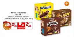 Coccinelle Supermarché Barres céréalières nestlé offre