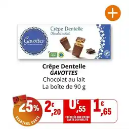 Coccinelle Supermarché Crêpe dentelle gavottes offre