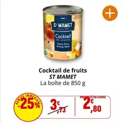 Coccinelle Supermarché Cocktail de fruits st mamet offre
