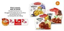 Coccinelle Supermarché Plats cuisinés paul & louise offre