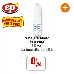 Coccinelle Supermarché Vinaigre blanc eco prix offre