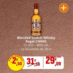 Coccinelle Supermarché Blended scotch whisky regal chivas offre