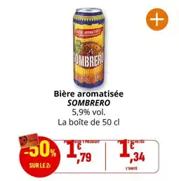 Coccinelle Supermarché Bière aromatisée sombrero offre