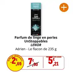Coccinelle Supermarché Parfum de linge en perles unstoppables lenor offre