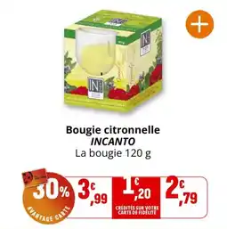 Coccinelle Supermarché Bougie citronnelle incanto offre
