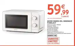 Intermarché Hyper MICRO ONDES 20L INNOWAVE PURELECT offre