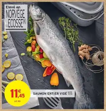 Intermarché Hyper SAUMON ENTIER VIDÉ offre