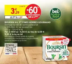 Intermarché Contact BOURSIN AIL ET FINES HERBES GOURMAND offre