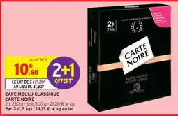 Intermarché Hyper Café Moulu Classique Carte Noire offre
