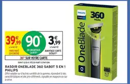 Intermarché Hyper Rasoir OneBlade 360 Sabot 5 en 1 Philips offre