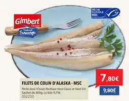 Gel 2000 Filets de colin d'alaska - msc offre