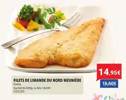 Gel 2000 Filets de limande du nord meunière offre