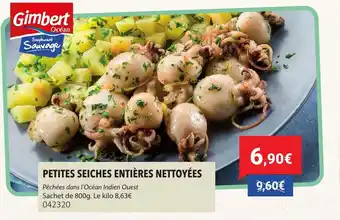 Gel 2000 Petites seiches entières nettoyées offre