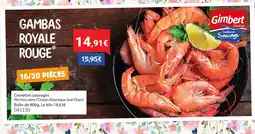 Gel 2000 Gambas royale rouge offre