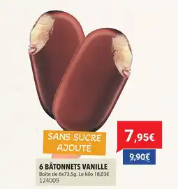 Gel 2000 6 bâtonnets vanille offre