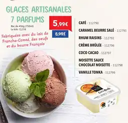 Gel 2000 Glaces artisanales 7 parfums offre