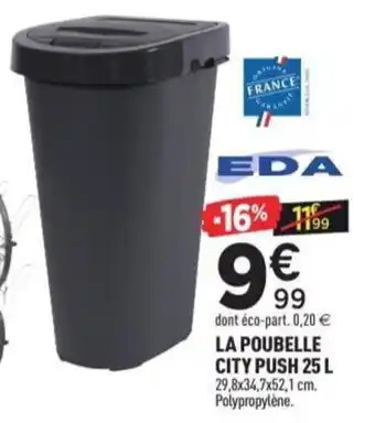 Centrakor La poubelle city push offre