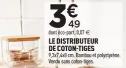Centrakor Le distributeur de coton tiges offre