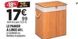 Centrakor Le panier à linge offre