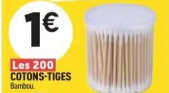 Centrakor Cotons tiges offre