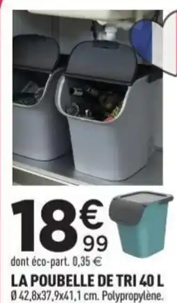 Centrakor La poubelle de tri offre