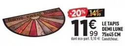 Centrakor Le tapis demi lune offre