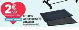 Centrakor Le tapis anti poussière offre