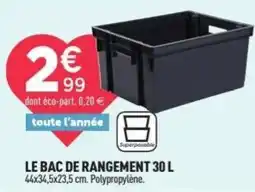 Centrakor Le bac de rangement offre