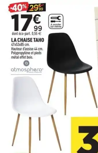 Centrakor La chaise taho offre