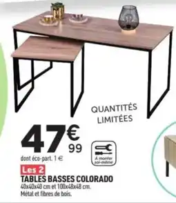 Centrakor Tables basses colorado offre