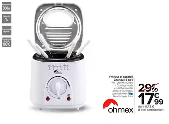 Carrefour Market Friteuse et appareil à fondue 2 en 1 offre