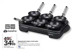Carrefour Appareil mini crêpes et mini woks offre
