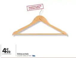 Carrefour Cintres en bois offre