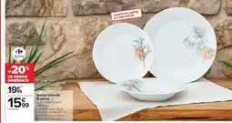 Carrefour Service vaisselle 18 pièces offre