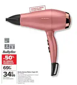 Carrefour Sèche cheveux Moteur Super DC offre