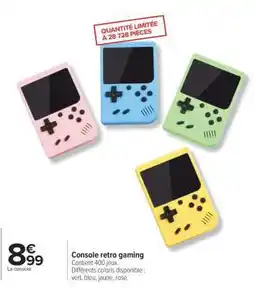 Carrefour Console retro gaming offre