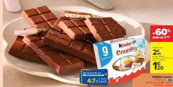 Carrefour Market KINDER COUNTRY offre