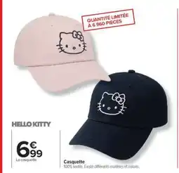 Carrefour Casquette Hello Kitty offre