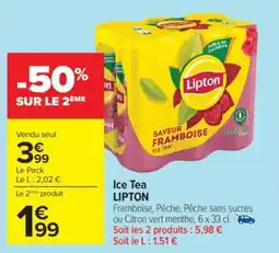 Carrefour ICE TEA LIPTON offre
