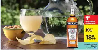 Carrefour Market Pastis de Marseille 'Ricard' offre